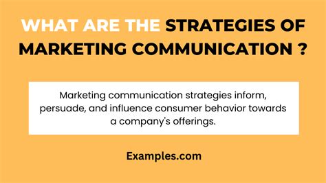 Marketing Communication Strategies - 24+ Examples, Key Elements