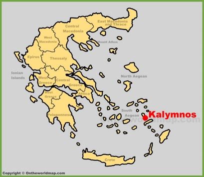 Kalymnos Maps | Greece | Maps of Kalymnos Island