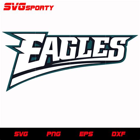 Philadelphia Eagles Text Logo 2 svg, nfl svg, eps, dxf, png, digital f – SVG Sporty