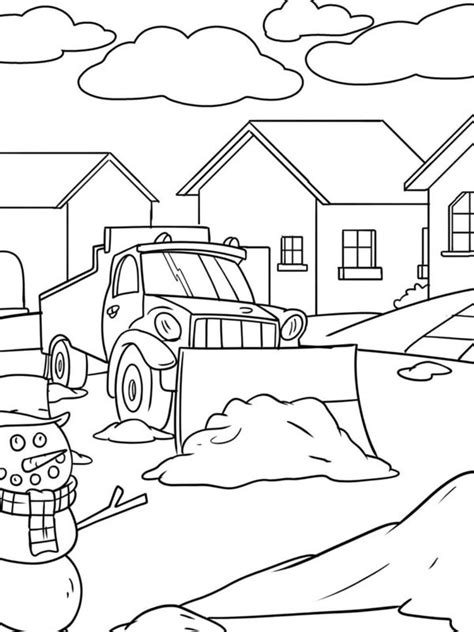 colouring page Snow plow | coloringpage.ca