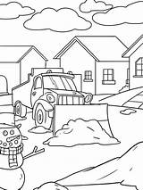Snow Plow Coloring Page  Funny Pages sketch template