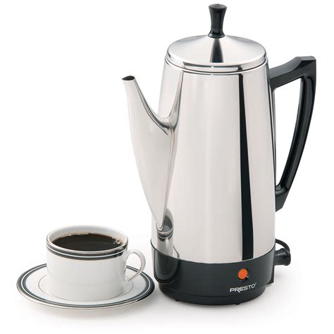 12-Cup Stainless Steel Coffee Maker - Coffee Makers - Presto®