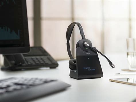 Jabra Engage 75 wireless office headset has a noise-canceling mic for ...