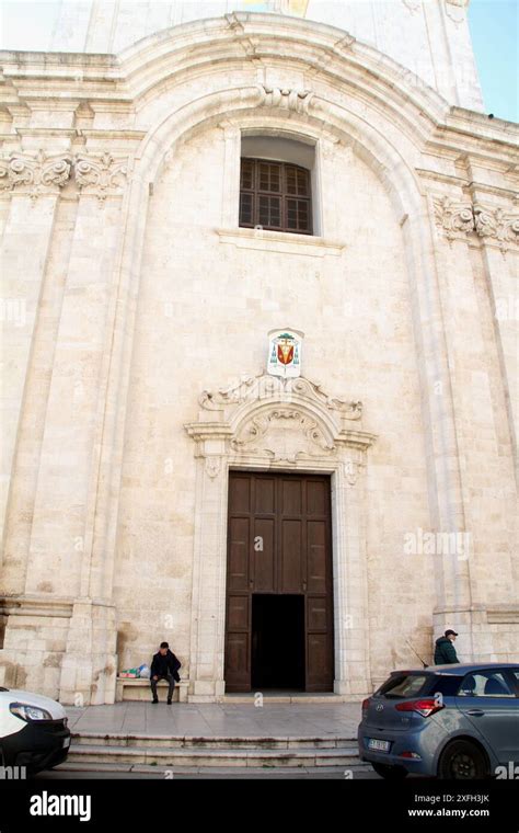 Molfetta, Italy. Front view of the Molfetta Cathedral Stock Photo - Alamy