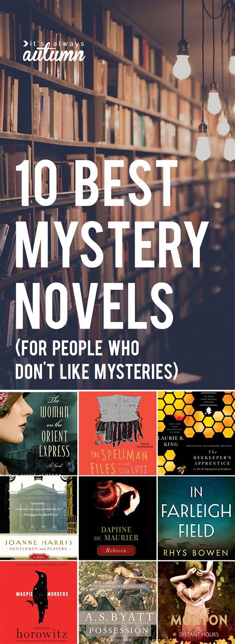 10 best mystery novels (for people who don't love mysteries) - It's Always Autumn