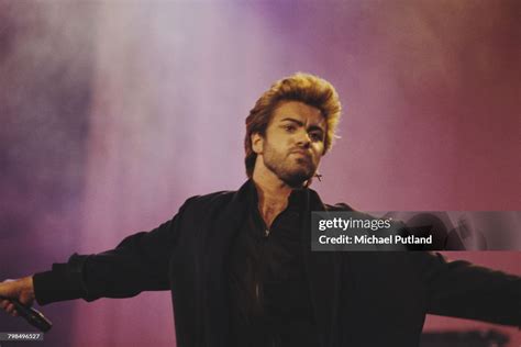 English singer, songwriter and musician, George Michael performs live ...