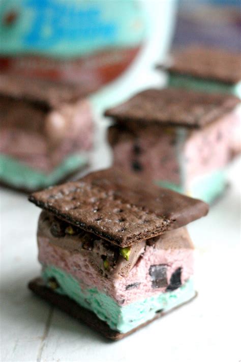 Chocolate-Dipped Spumoni Ice Cream Sandwiches | The Pretty Life Girls