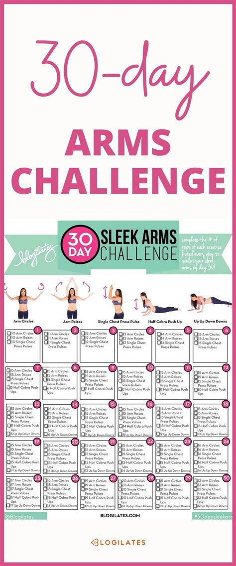 Printable 30 Day Arm Challenge