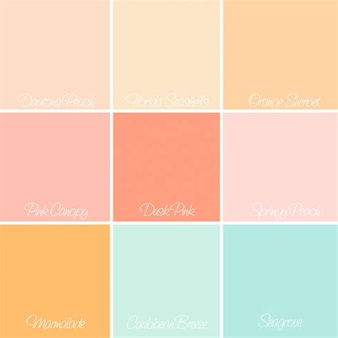 pastel colors are the most popular color combinations