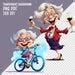 15 PNG Funny Cheerful Old Lady Clipart, Watercolor Cartoon Grandma, Joyful Old Age Woman ...