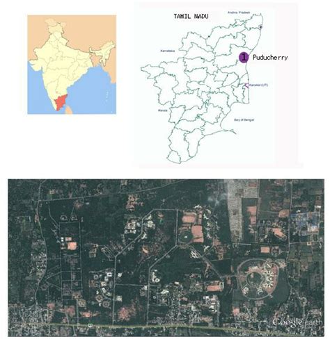 Aerial view of Pondicherry University Campus. (Source: Google Earth) | Download Scientific Diagram