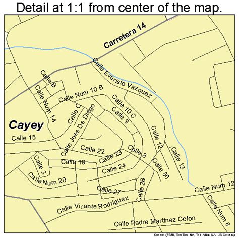 Cayey Puerto Rico Street Map 7215494