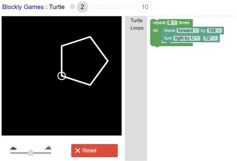 How to solve (solution) Google's Blockly Future Programmers Game: Turtle Level | Our Code World