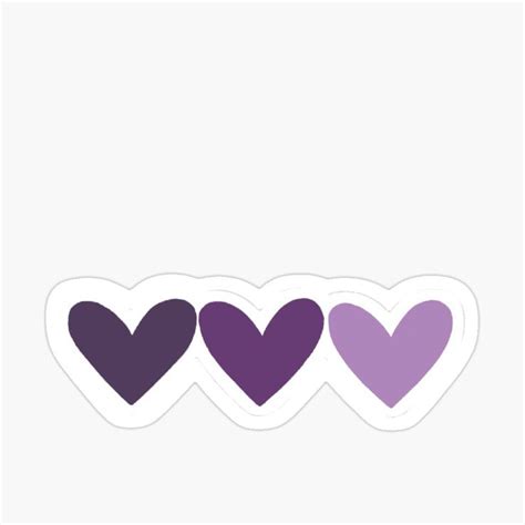 Cute Purple Hearts Sticker by FARRAH7 | Purple heart tattoos, Girly art illustrations, Purple ...