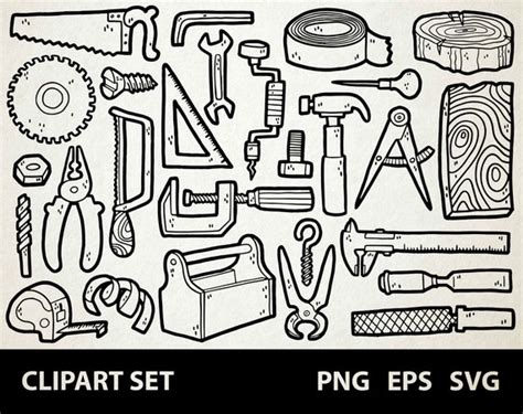 Tools Used By Carpenter Clipart Images