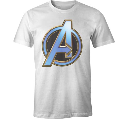 Avengers Logo Blue - Avengers Endgame |Official Marvel T-Shirts.