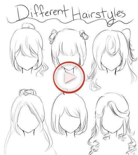 18+ Breathtaking Cute Anime Hairstyles Sketch