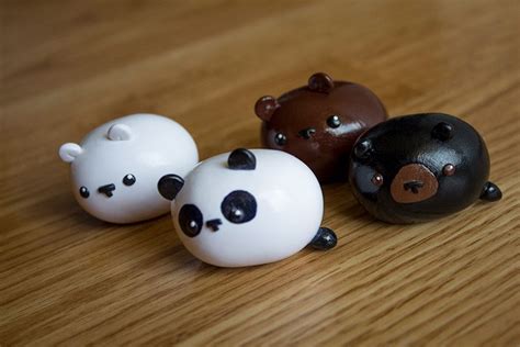 Kawaii Chibi Bears Polymer Clay Figures Made to by HappyHuskyy | Polymer clay figures, Cute ...