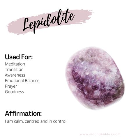 Healing Properties of Lepidolite | Moon Pebbles