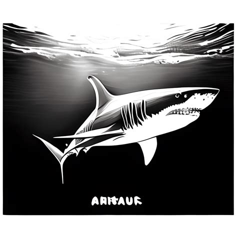 Shark Line Art Graphic · Creative Fabrica