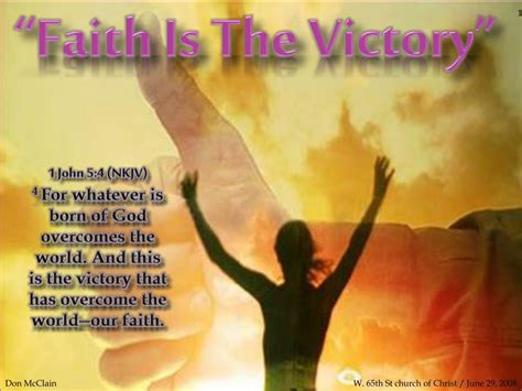 PPT - “Faith Is The Victory” PowerPoint Presentation, free download - ID:2667433