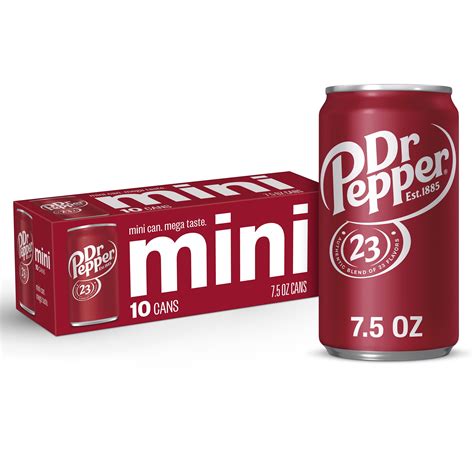 Dr Pepper Soda, 7.5 fl oz cans, 10 pack - Walmart.com