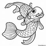 Cute Japanese Koi Fish Coloring Page  Pagescom sketch template