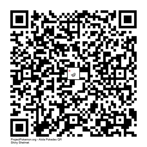 616 - Shiny Shelmet.png - Generation 7 - QR Codes - Project Pokemon Forums