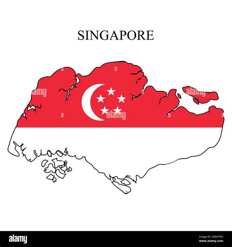 Singapore map vector illustration. Global economy. Famous country. South East Asia Stock Vector ...