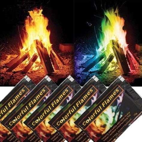 15g Mystical Fire Magic Tricks Coloured Flames Bonfire Sachets ...