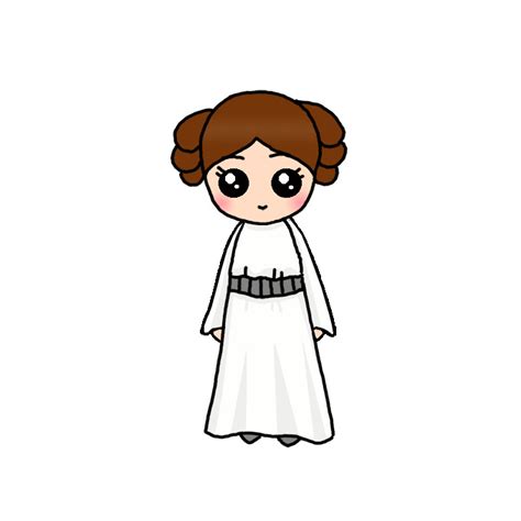 How to Draw Princess Leia - Step by Step Easy Drawing Guides - Drawing Howtos