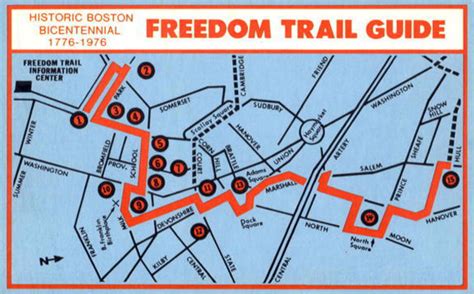 Freedom Trail Map Printable