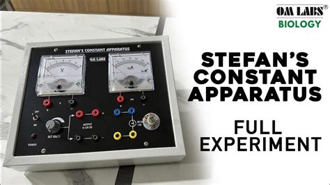 Stefan's Constant Apparatus | Stefan's Constant Experiment | Physics Lab Products | OM LABS ...