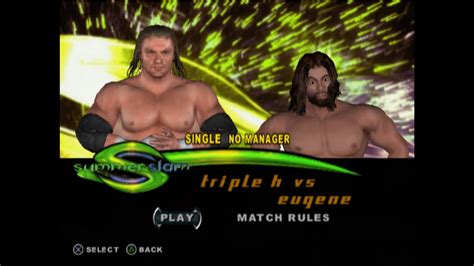 WWE - Triple H vs. Eugene (ALL COM) - SummerSlam 2004 - YouTube