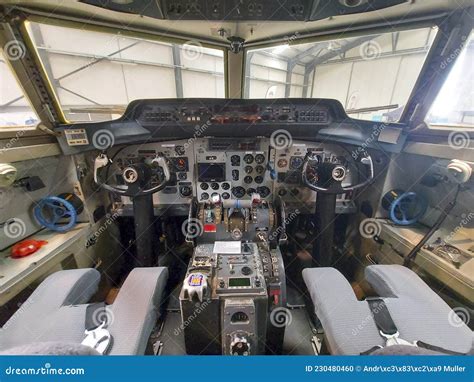 Cockpit of the Former Golden Knights F27 Fokker Friendship Aircraft at ...