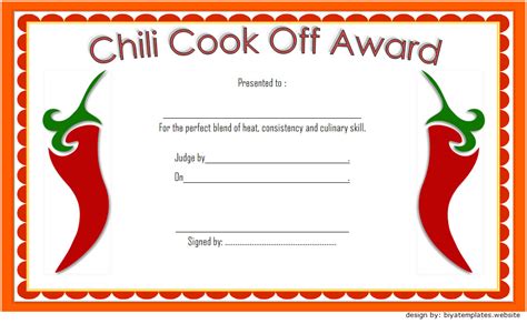 Free Chili Cook Off Printables - Printable Positive Parenting Tips For ...