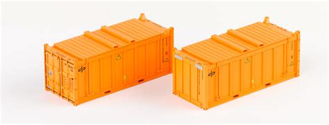 PT Trains 820806 DP Container 20ft orange 2er Set