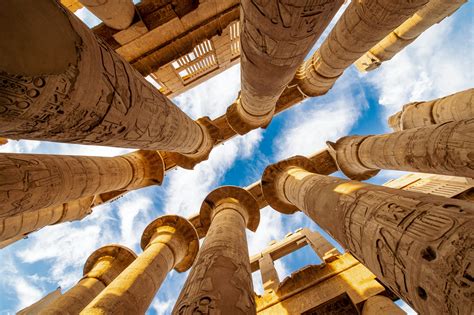 Great Hypostyle Hall Columns, Karnak (Illustration) - World History ...