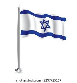 Israeli Flag Isolated Realistic Wave Flag Stock Vector (Royalty Free) 2237725169 | Shutterstock