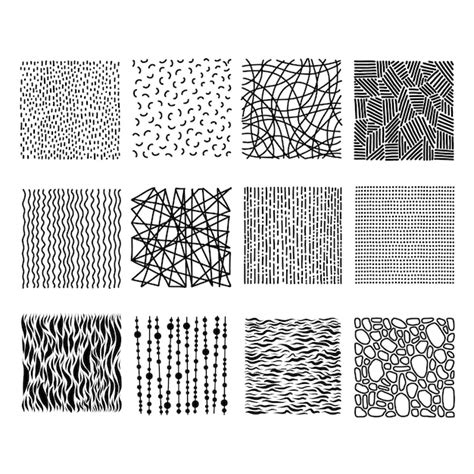 Premium Vector | Collection of textures backgrounds in a handdrawn ...