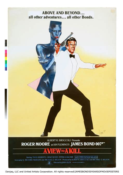 A View To A Kill Roger Moore and Grace Jones | James bond movie posters ...