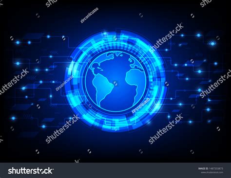 Futuristic Global User Interface Hud Hologram Stock Vector (Royalty ...