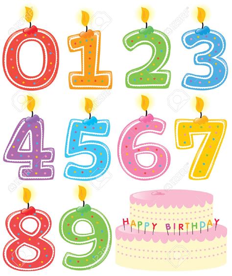 Numbers Clipart Stock Photos Images, Royalty Free Numbers Clipart ... Birthday Candle Images ...