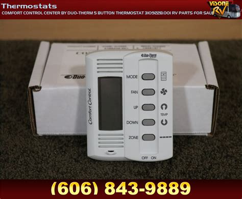 RV Interiors COMFORT CONTROL CENTER BY DUO-THERM 5 BUTTON THERMOSTAT 3109228.001 RV PARTS FOR ...