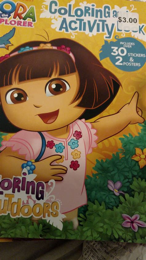 Dora the Explorer Coloring & Activity Book Exploring Outfoors (Includes 30 Stickers & 2 Posters)