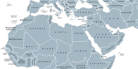 Map Of Middle East And Africa