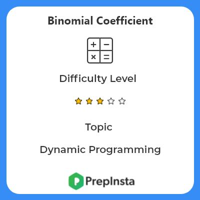 Binomial Coefficient implementation in C++ | PrepInsta