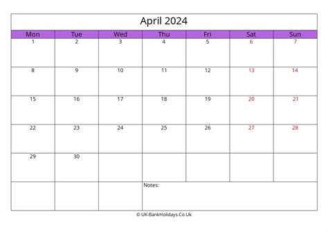 Wincalendar April 2024 Landscape Template - Haily Kellsie