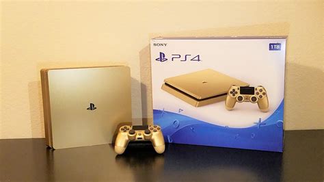 Limited Edition Gold Playstation 4 and Controller Unboxing - YouTube