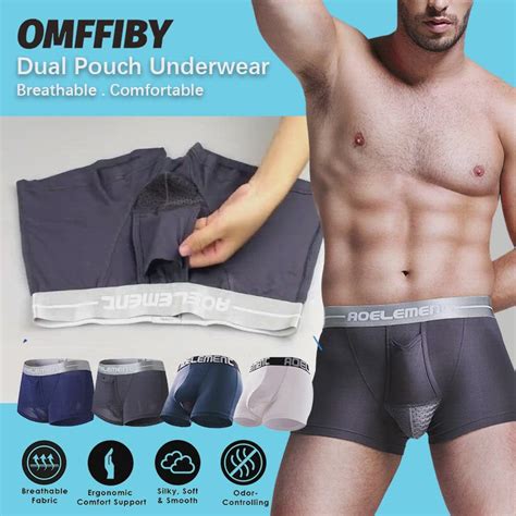 2 Pack Modal Stretch Separate Pouch Boxer Briefs | Omffiby